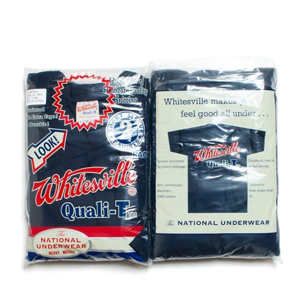 WHITESVILLE 2-PACK T-SHIRT – Navy [ WV73544 ] Made in Japan