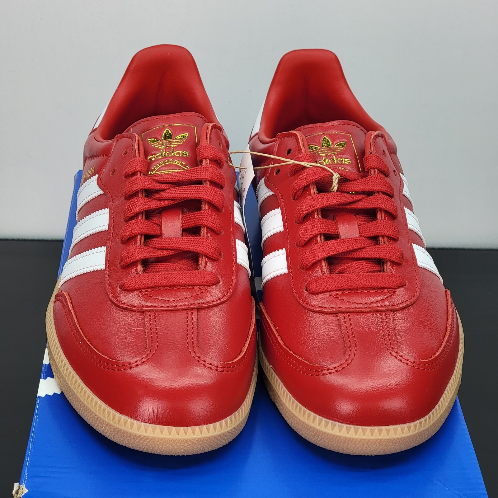 Adidas Samba OG Men’s Size 8 Athletic Shoes Red White Soccer Footwear Sneakers