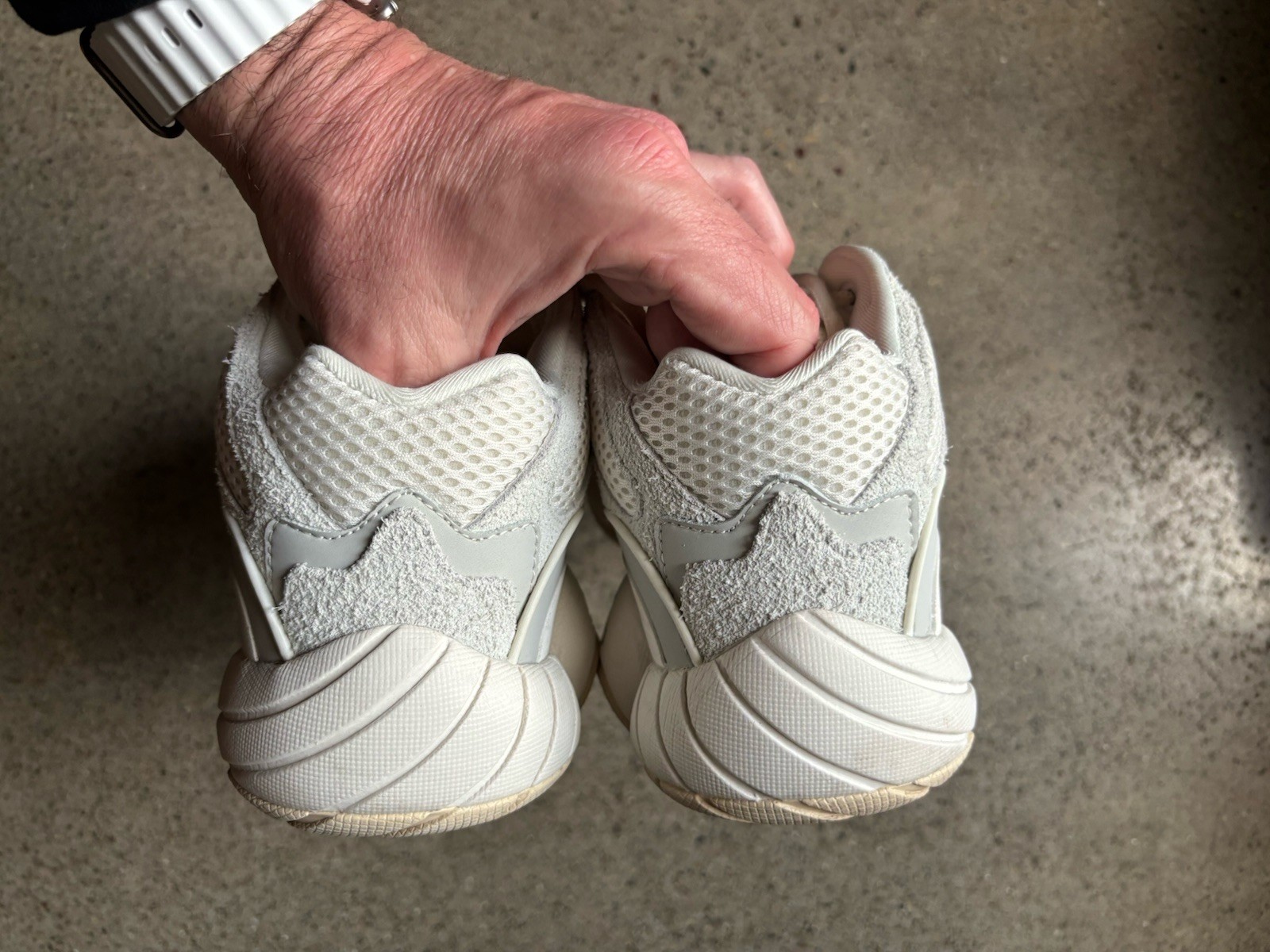 adidas Yeezy 500 Bone White Shoes Mens Size 8
