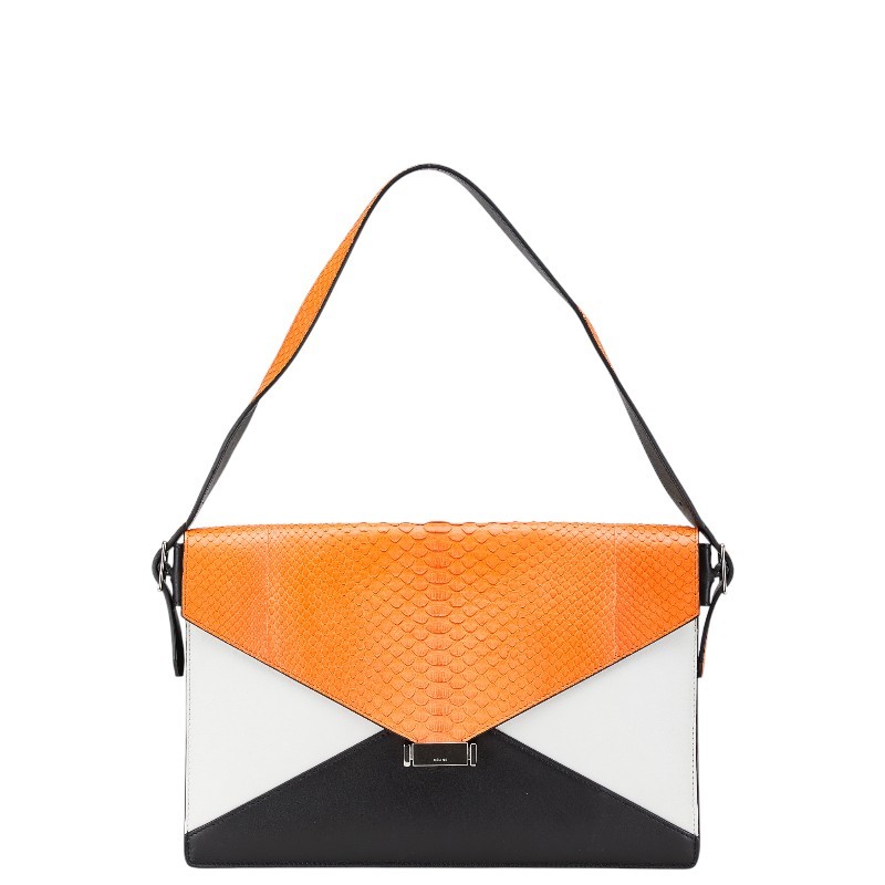 Celine Multicolor Leather Shoulder Bag Handbag Crossbody Purse 12.6 in Women 99