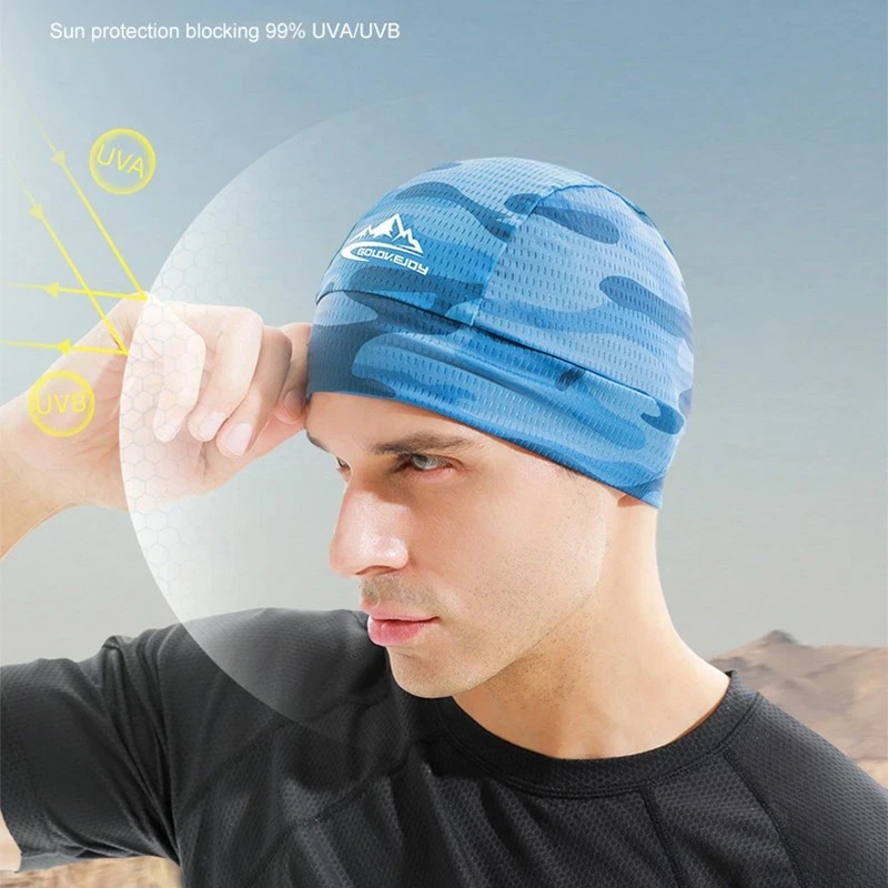 Skull Cap Helmet Liner Sweat Wicking Cycling Cap Beanie Hat Running Cap Headwear