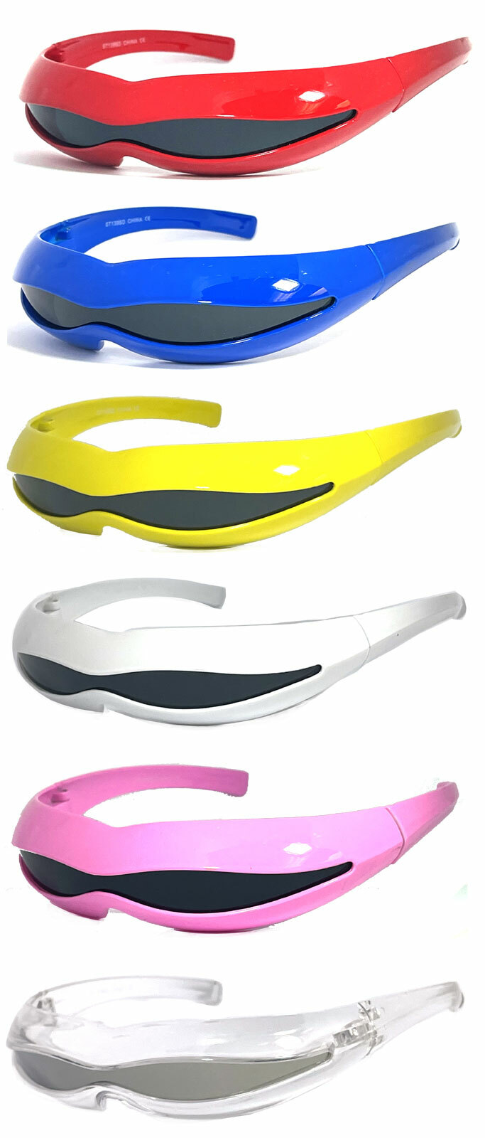 SPACE ROBOT PARTY RAVE COSTUME CYCLOPS FUTURISTIC SHIELD SUN GLASSES