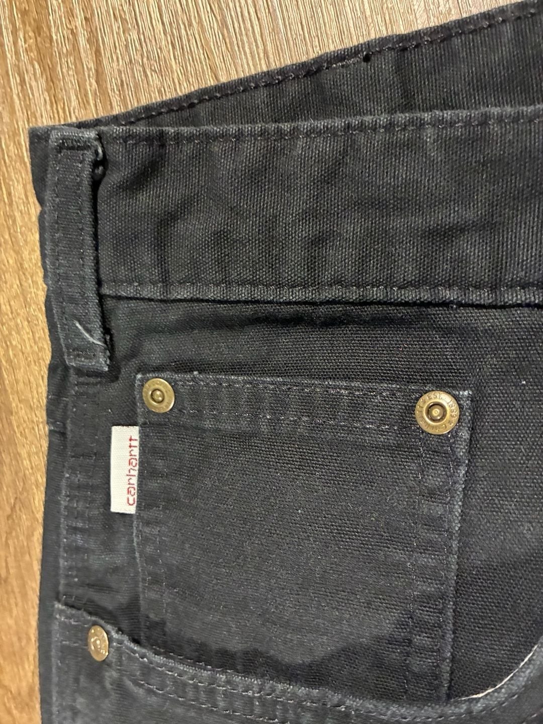 Carhartt B159-BLK Loose Original Fit Black Work Jeans 32×34