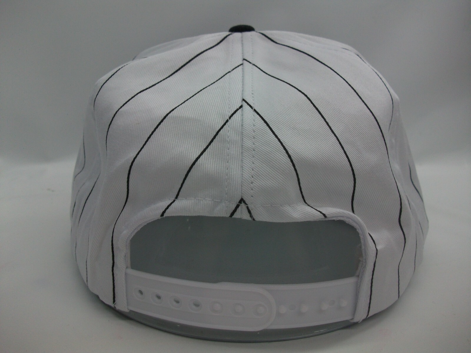 Midfield Oilfield Hat Vintage Black White Pinstripe Snapback Baseball Cap