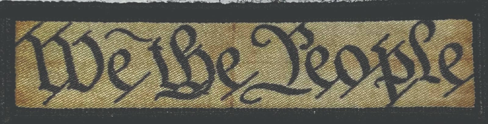 We The People Morale Patch Military 2A Tactical ARMY Hook Military USA Badge