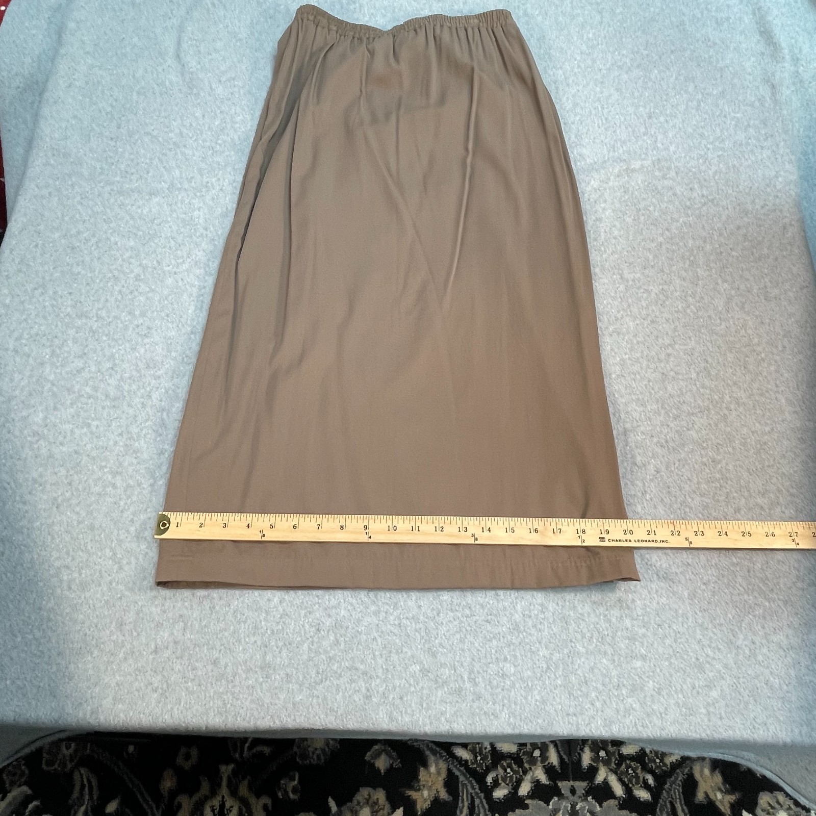 Evan Picone Sport Vintage Wrap Skirt Women’s L Brown Mocha 90’s Preppy Midi