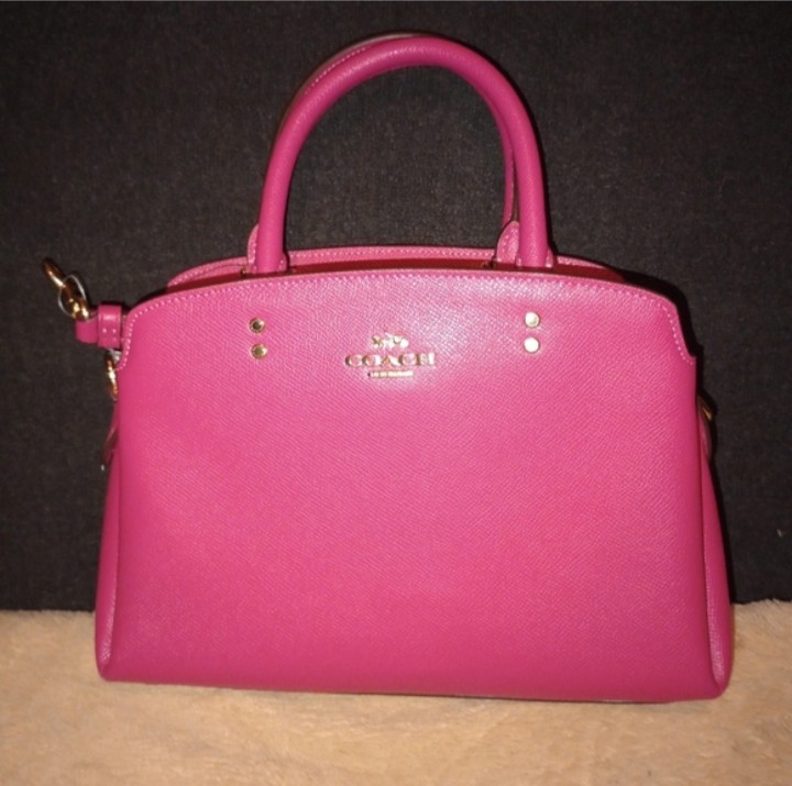 NWT Coach Mini Lilly Carryall in Bold Pink