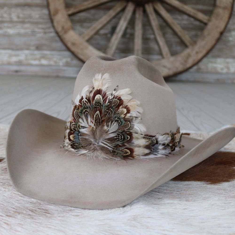 Feather Hat Band for Western Cowboy Hats, Fits All Styles – Avalon