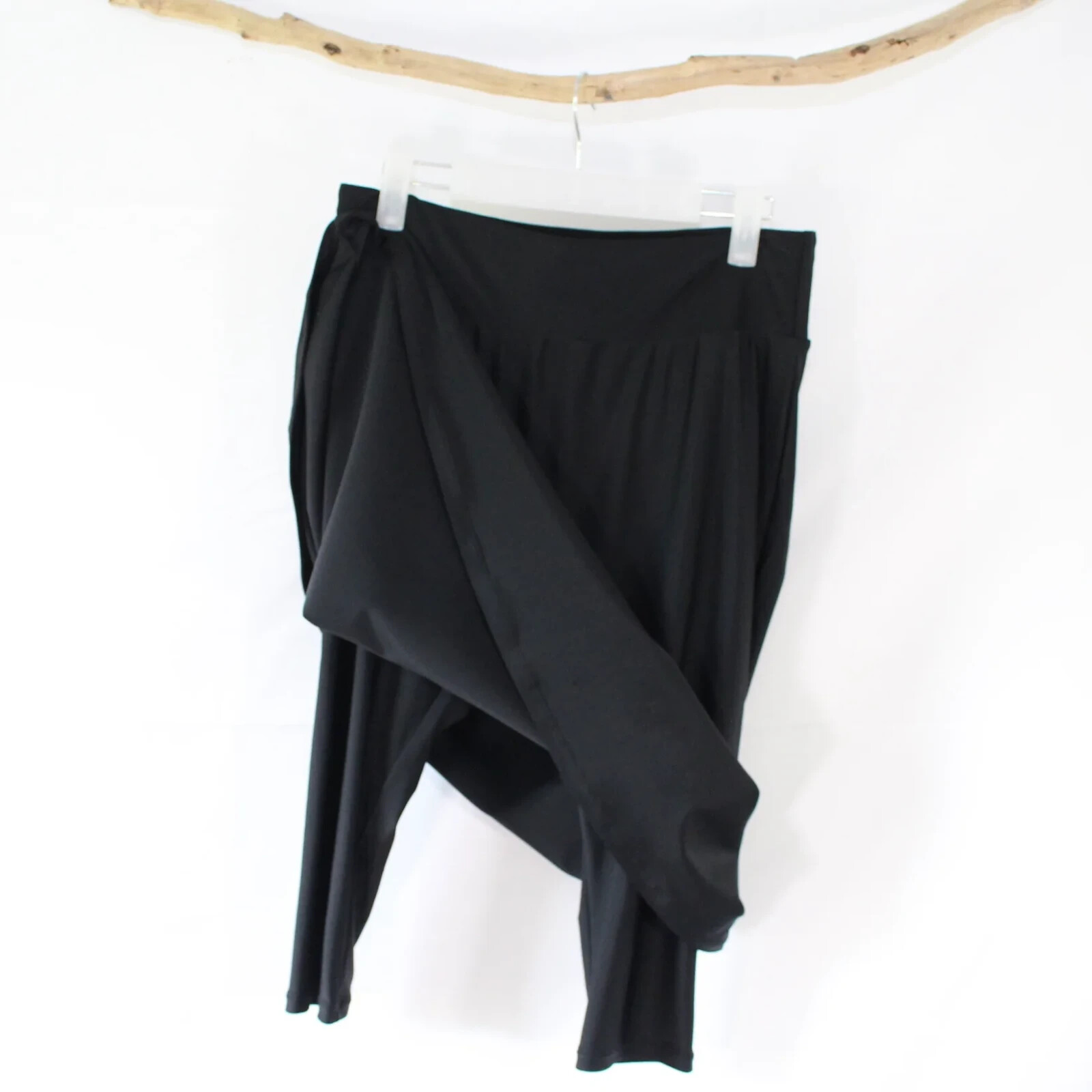 NWT Calypsa Long Midi Modest Black Swim Skirt Sizes XS – 4XL Skort With Shorts