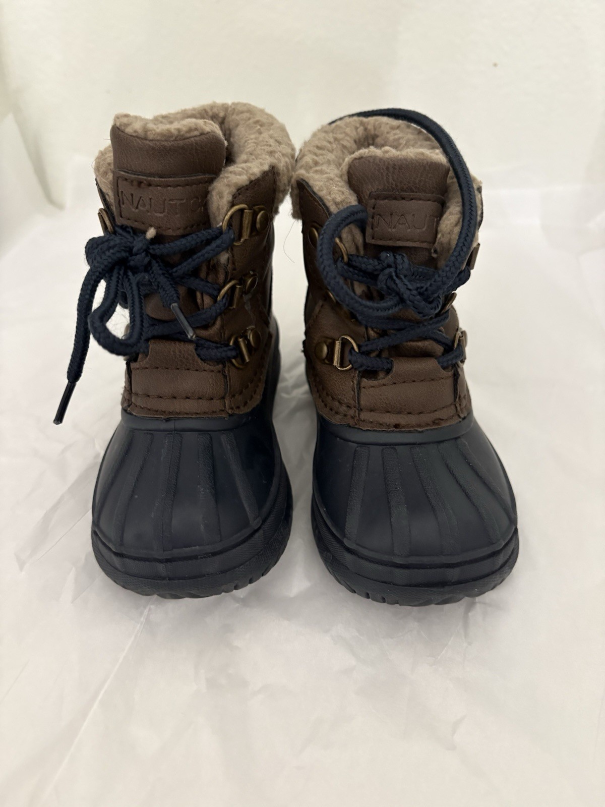 Nautica Toddler Shearling-Lined Tan Boot Size 7 Pre-Owned