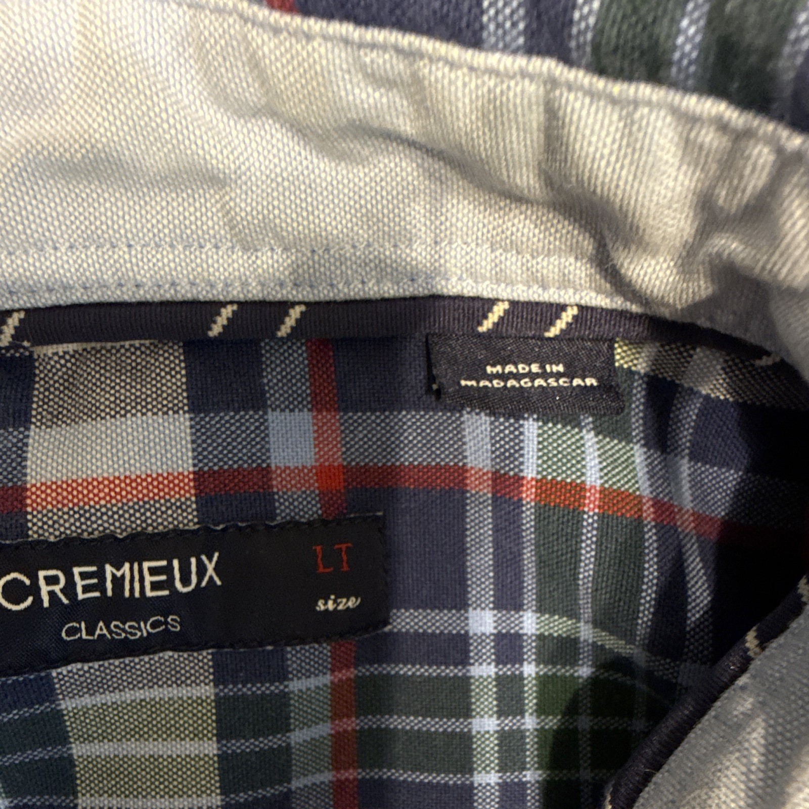 Cremieux Classics Men’s LT Plaid Long Sleeve 100% Cotton Button-Down Shirt