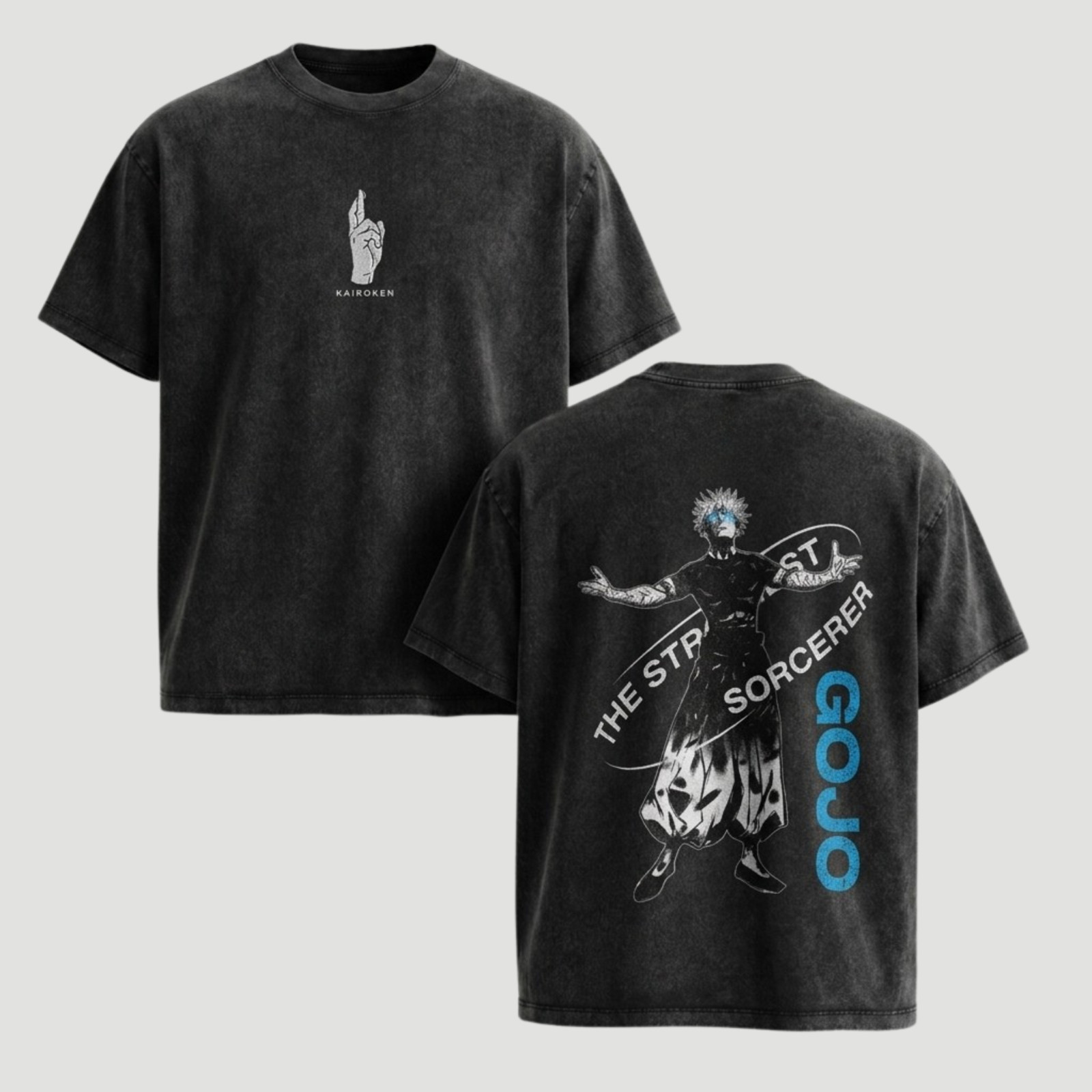 Jujutsu Kaisen JJK Gojo Satoru Anime Oversized Heavyweight Cotton Tee Shirt