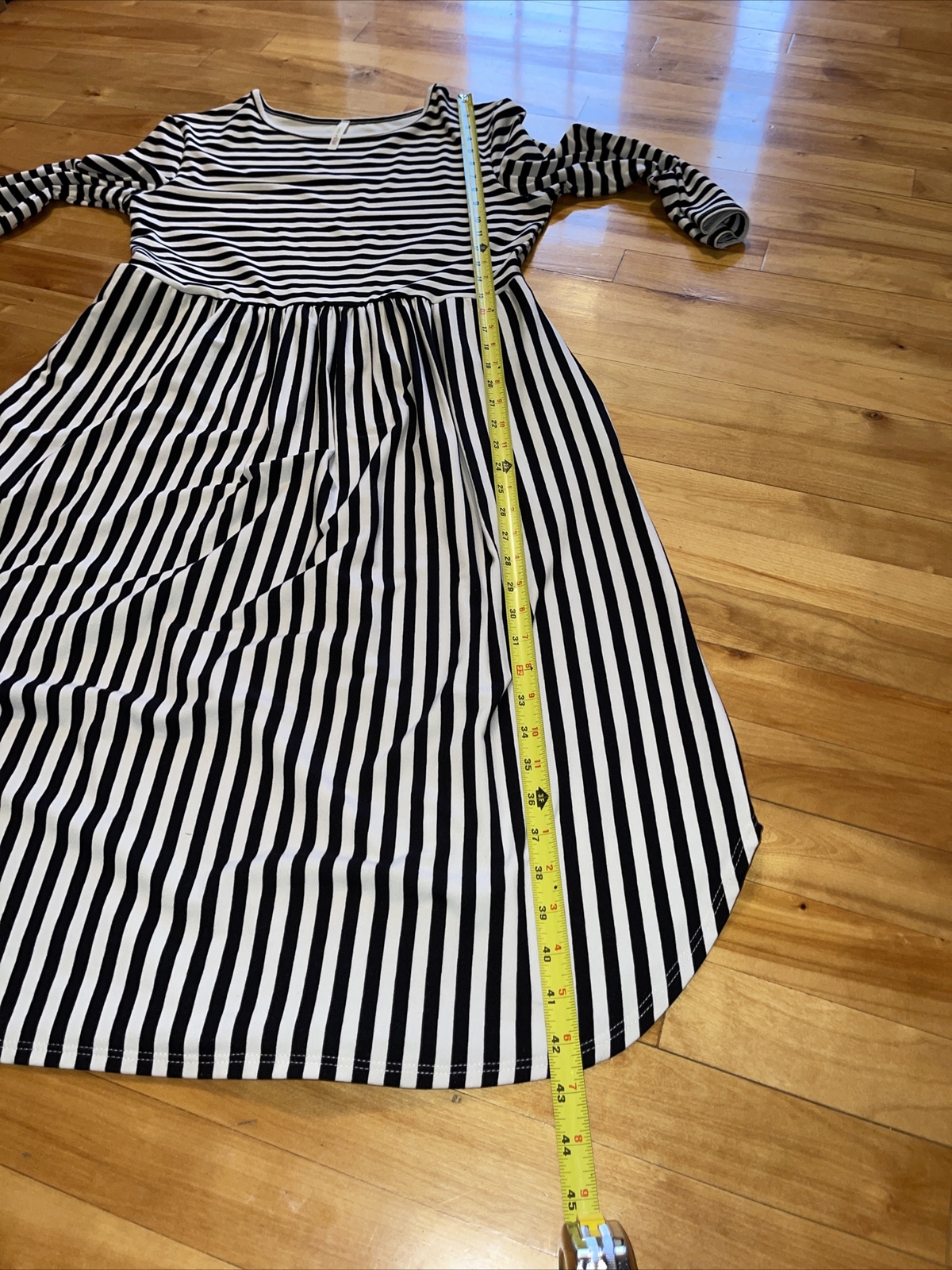 Lime n Chili Women’s Striped Dress 3/4 Sleeve Size Medium