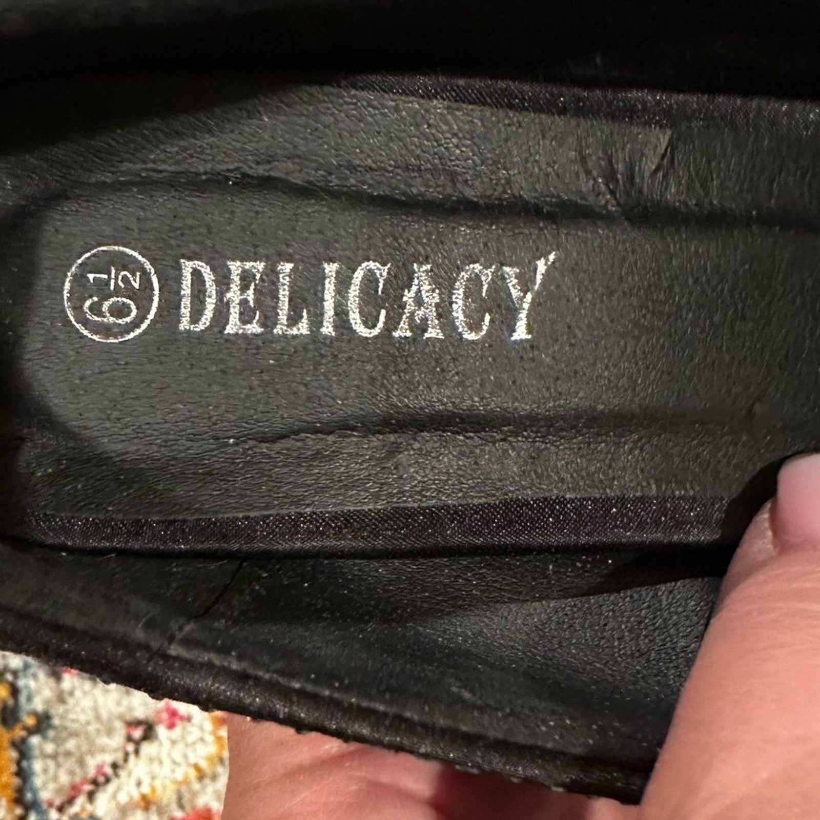 DELICACY DELUXY PLATFORM STILETTO BLING SHOES 6.5