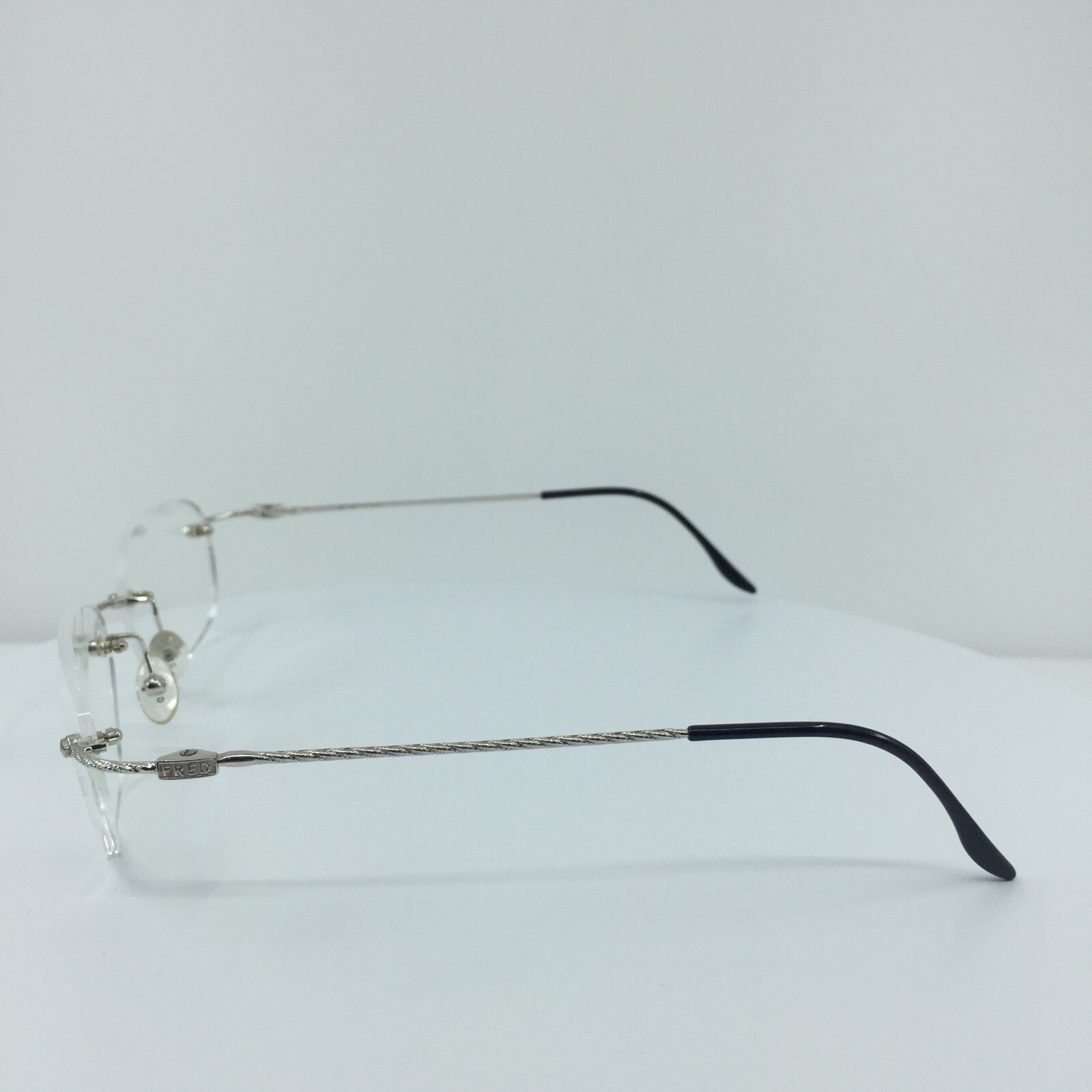 New Authentic FRED Lunettes F10 L01 F3 Eyeglasses C. 002 Platinum 53-19mm France