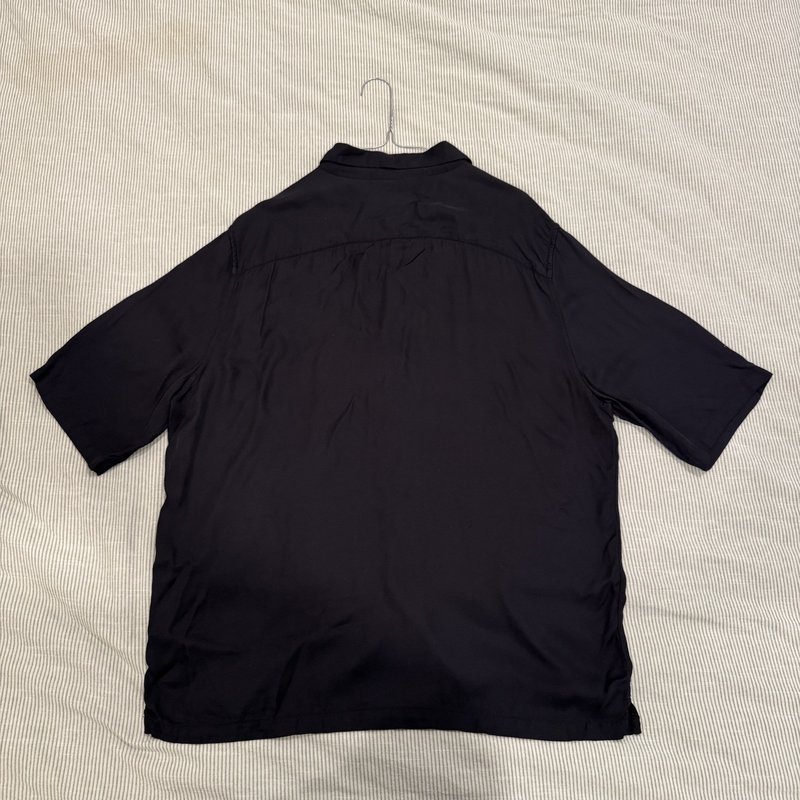 ALLSAINTS “Lucky” Men’s Black Short Sleeve Button-Up Shirt SZ LARGE