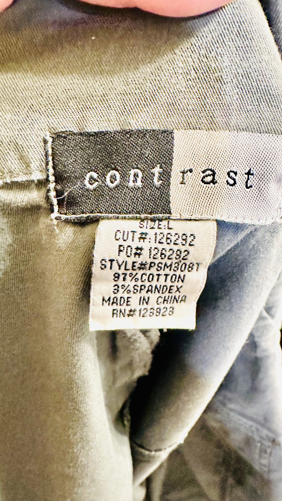 Contrast Women’s Gray Cotton Blend Jacket