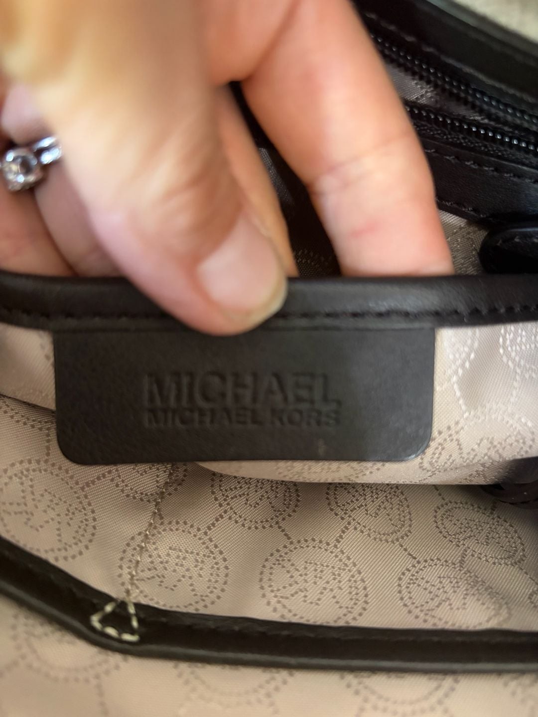 Michael Kors Hamilton Large Leopard Print Calf Hair Satchel