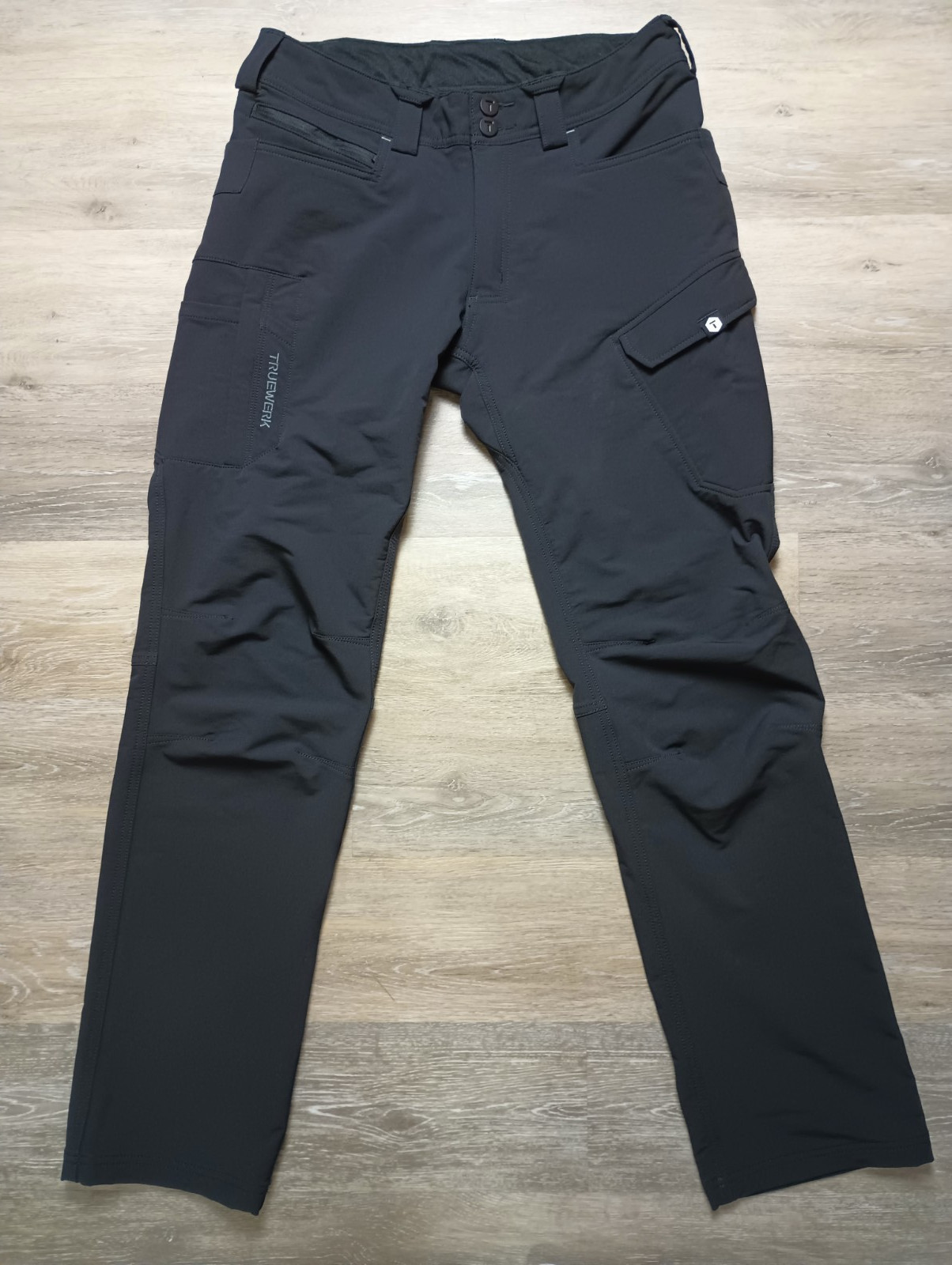 Truewerk T2 Werkpant Mens Sz 32×32 Black Cargo Utility Technical Workwear EUC