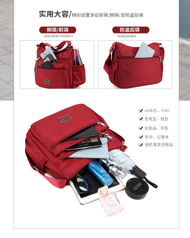 NEW Waterproof Messenger Cross Body Ladies Handbag Bag Shoulder Bag Womens Purse