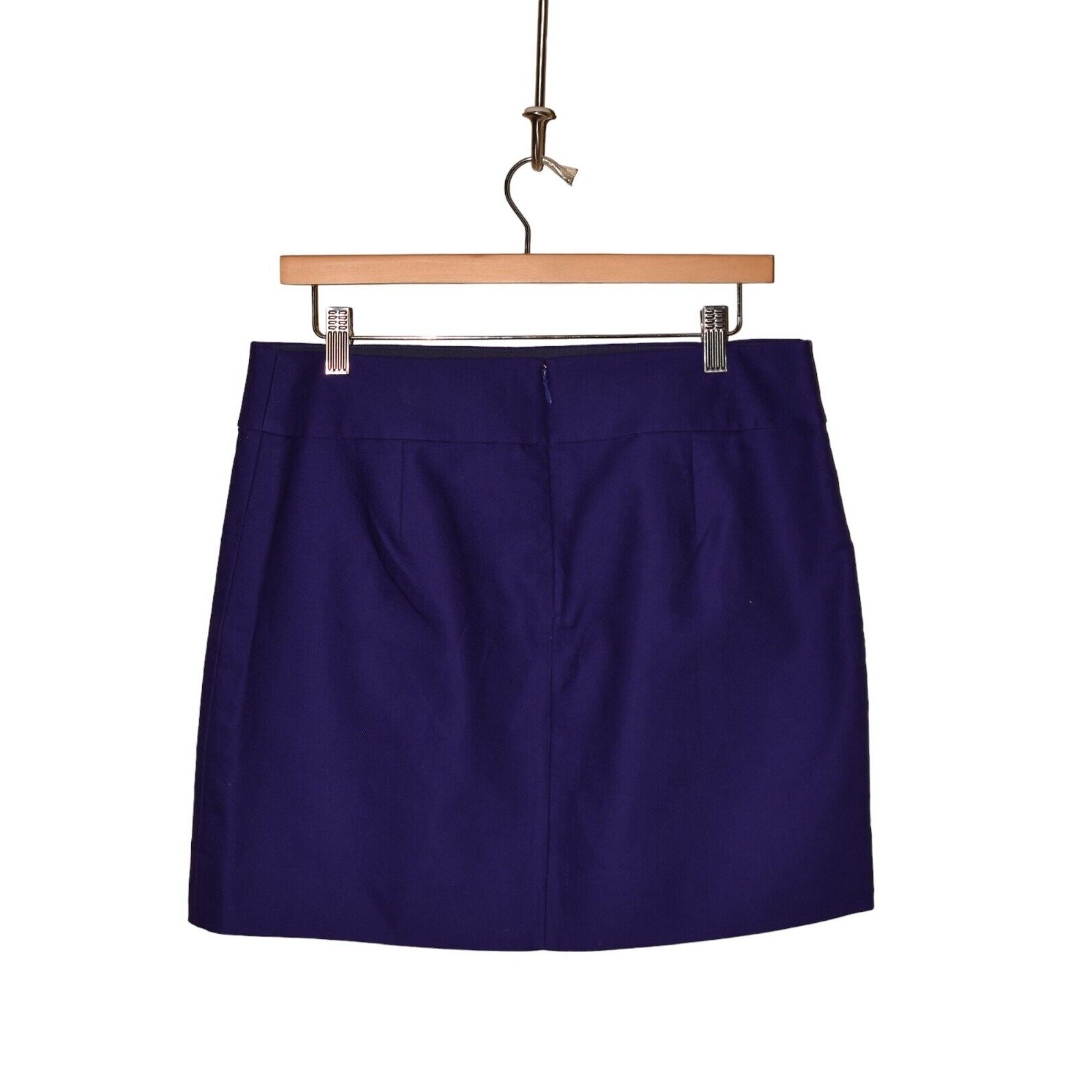 J.CREW FACTORY NEW $57 Double Serge Mini Skirt Purple Size 8