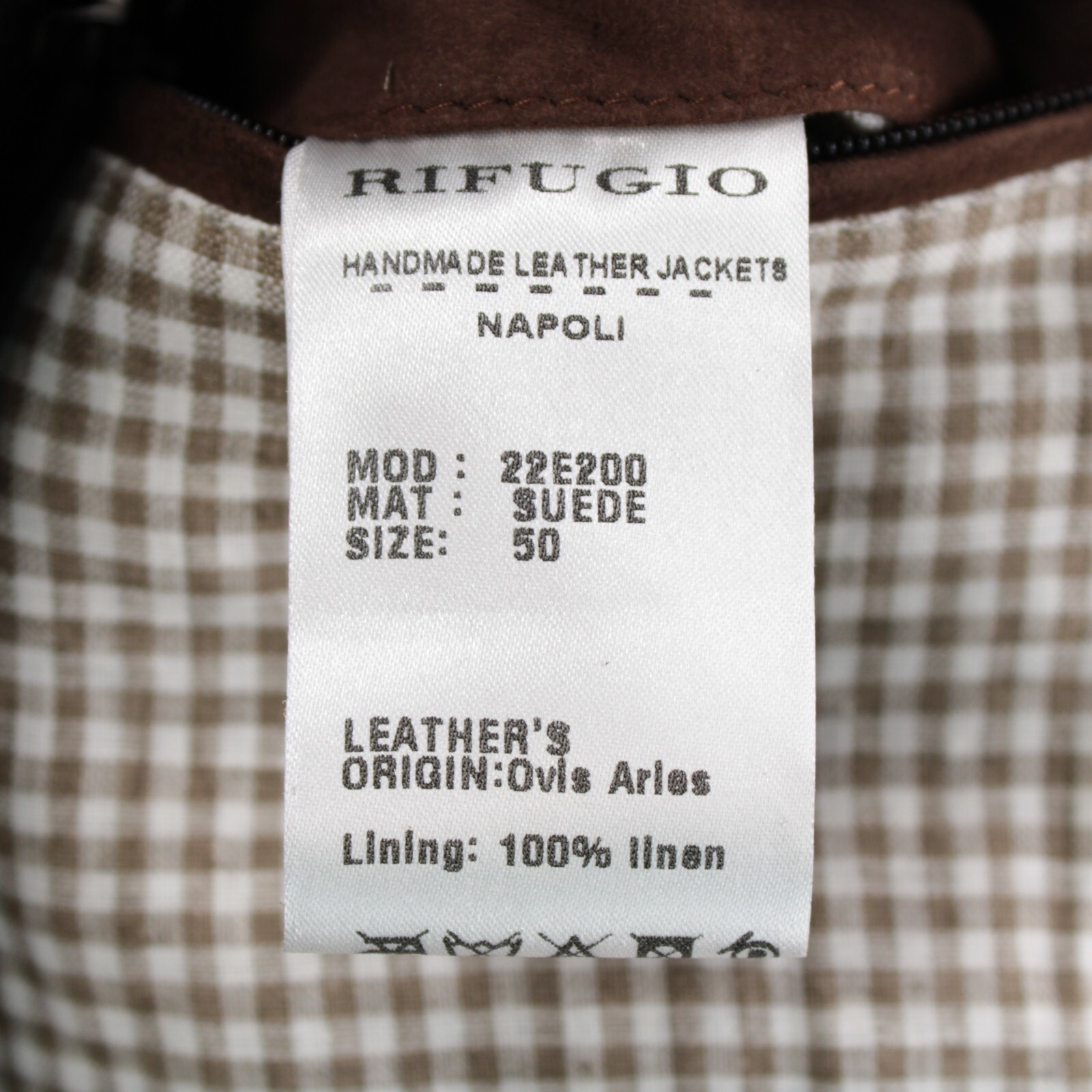 Rifugio NWD Vest / Bodywarmer Size 50 (Medium US) In Brown Suede Handmade