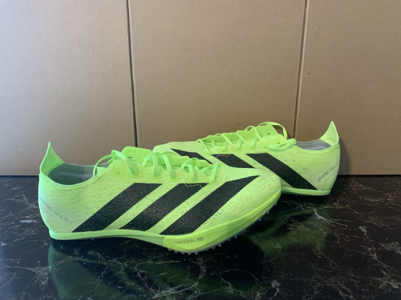Adidas Adizero Prime SP 3 Strung Track & Field Spikes Lucid Lemon Black Sz 6.5
