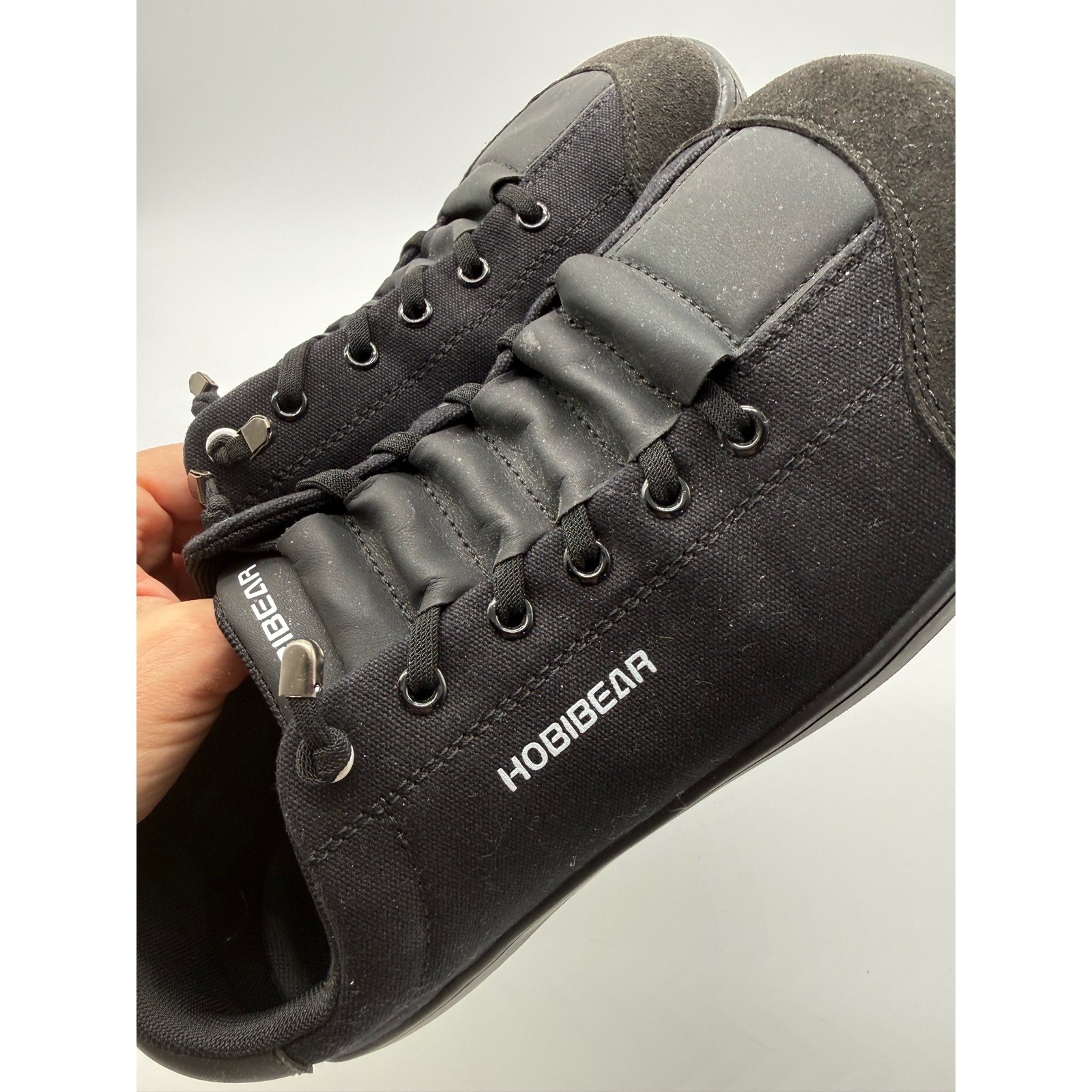 Hobibear Mens Barefoot Shoes Black Minimalist Zero Drop Sneaker GST0071S Size 42