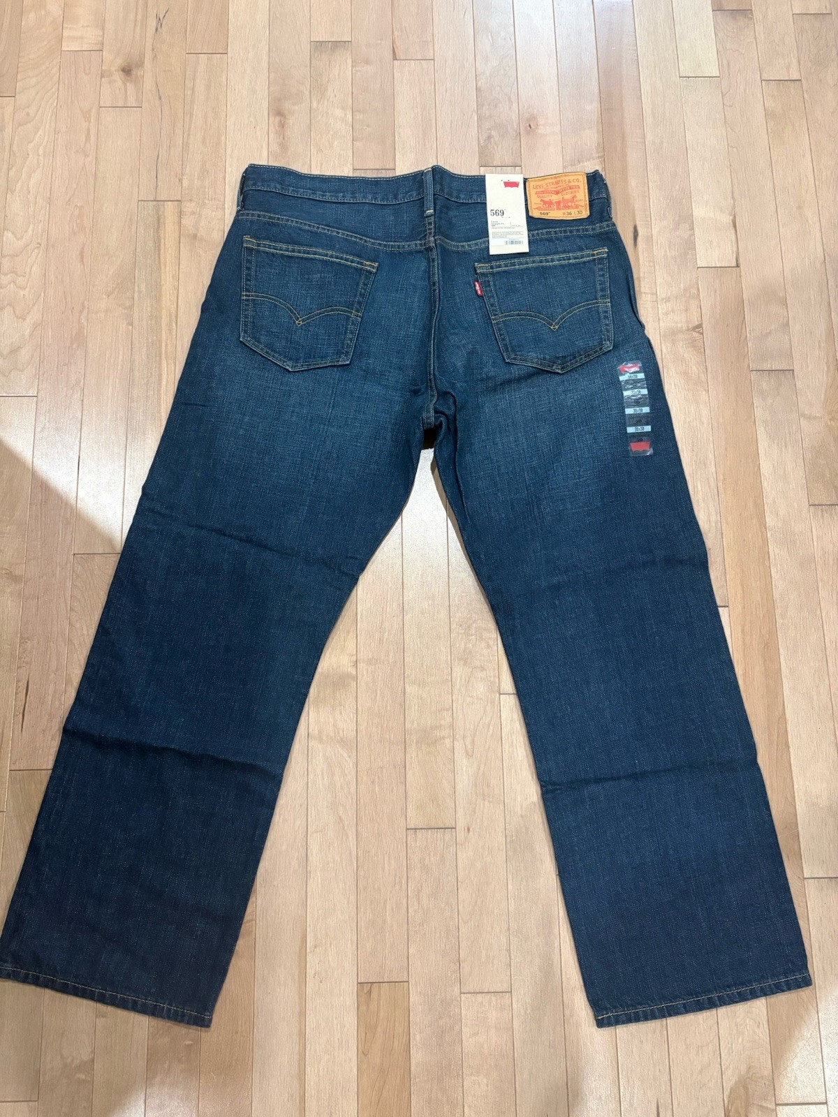 Levi’s 569 Loose Straight Fit Jeans Men’s W36 L30 Dark Wash NWT New With Tags