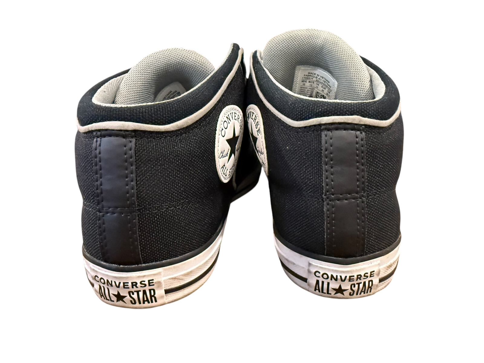 Converse Chuck Taylor All Star High Street Black Ash Stone Mens Sneakers Size 10