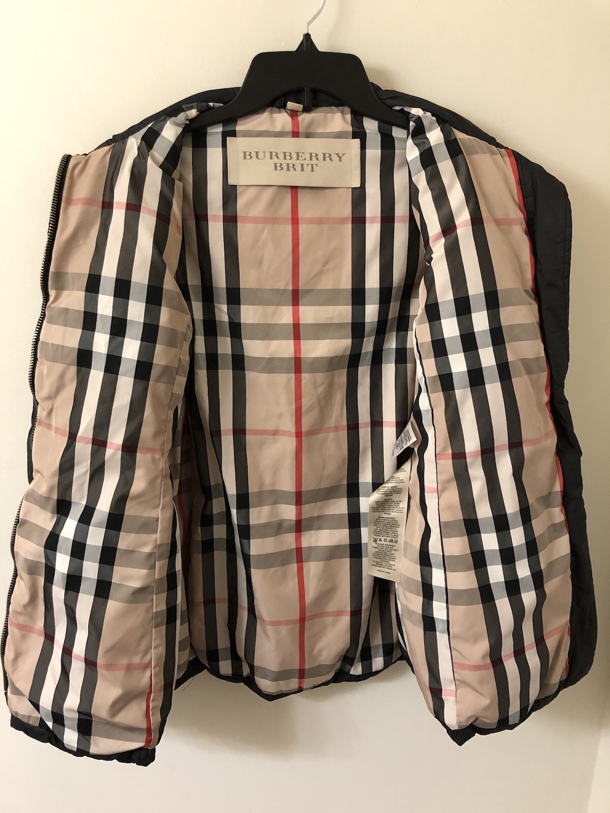 Burberry Brit Diamond Quilted Puffer Jacket Size Women’s Small Designer London