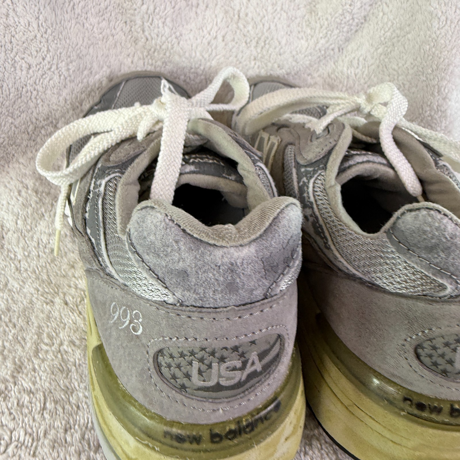 New Balance 993 US Men’s Size 7.5 (D) – Made In USA Grey / White MR993GL