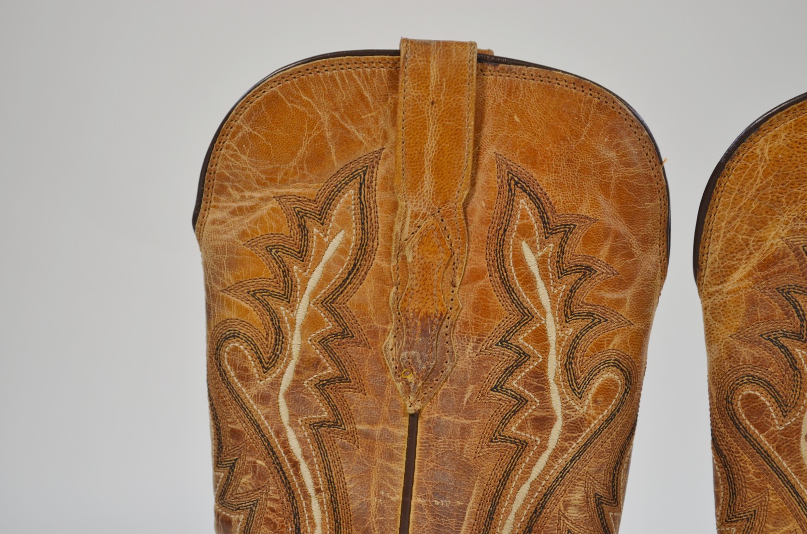 Lucchese Cassidy M4999 Women Western Boots Mad Dog Leather Snip Toe 8.5 B