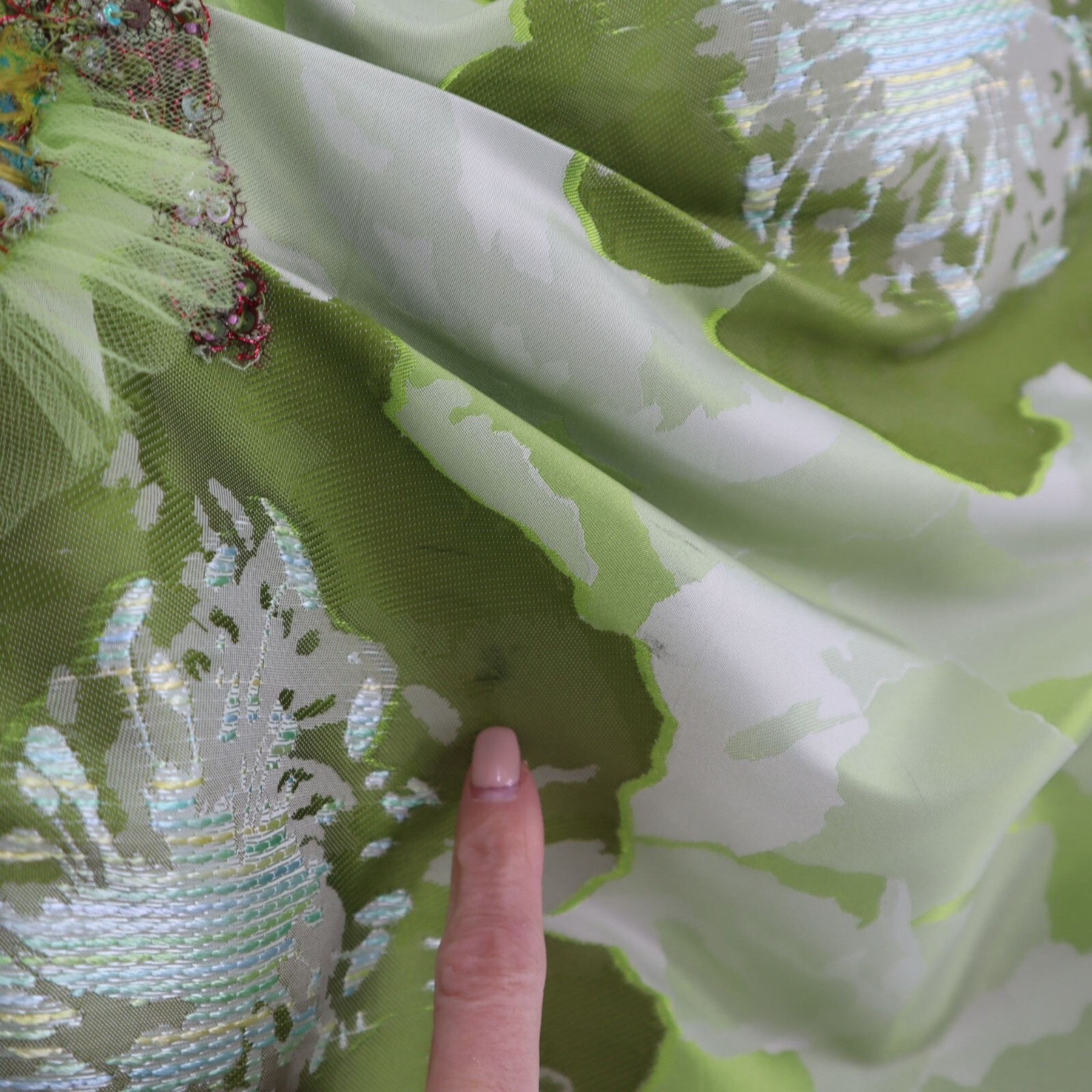 Lily Sammi Gown Womens XL Green Cottagecore Romantic Retro Formal Garden Party