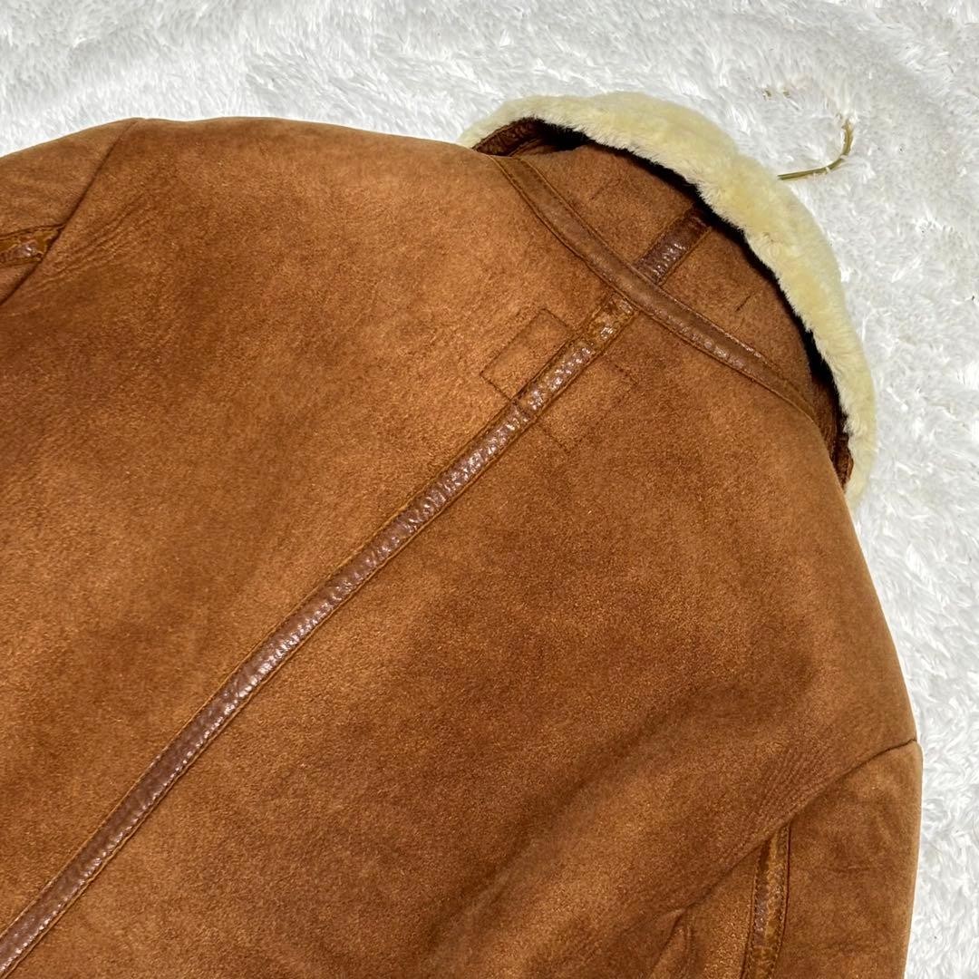 Authentic UNITED ARROWS Leather Brown Coat Pre Owned Good Condition Japan