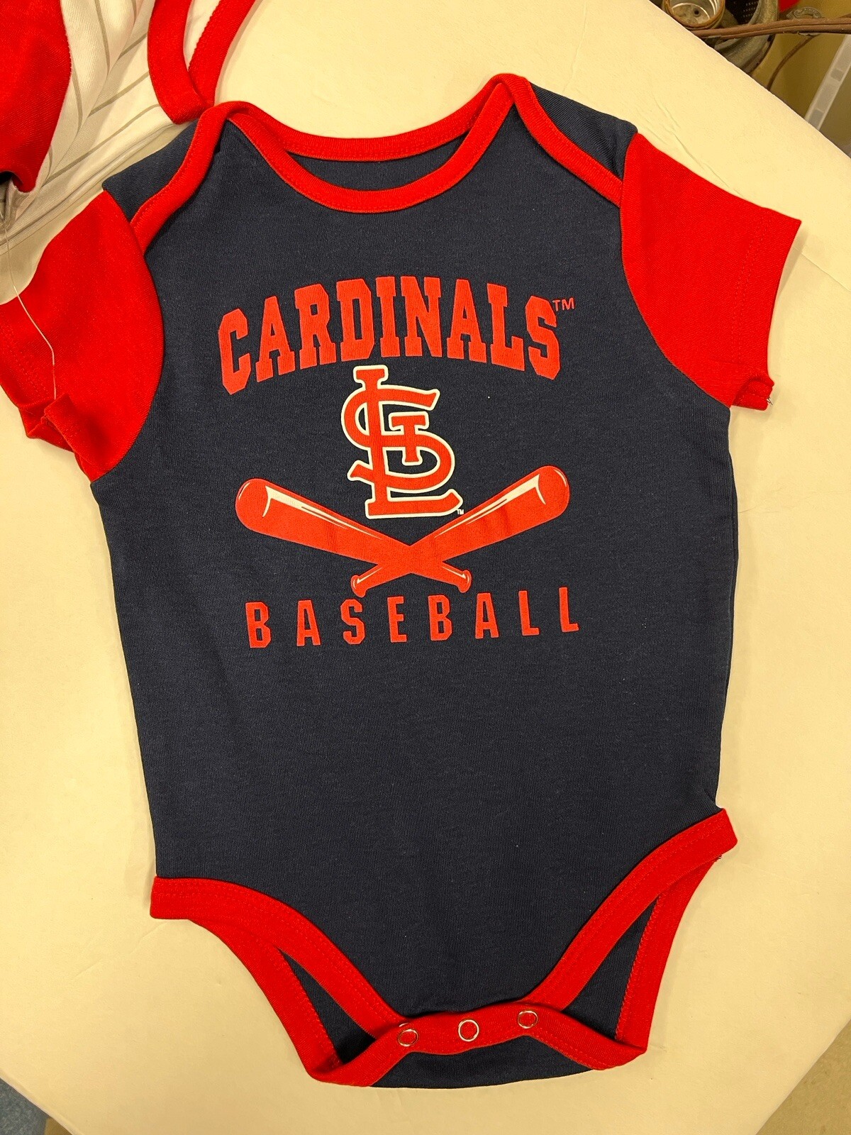 3 Pack St. Louis Cardinals baseball 3 Designs One Piece bodysuits Baby Clothing