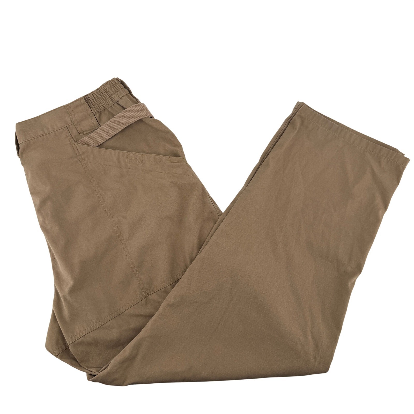 5.11 Tactical Cargo Pants Mens 42×32 Khaki Ripstop Multi-Pocket Utility Workwear