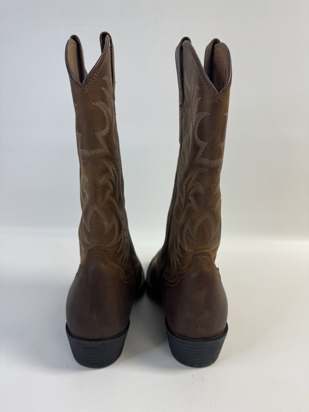 Men’s Ariat SZ 10B 34725 Heritage R Toe Western Brown Leather Boots 10002204