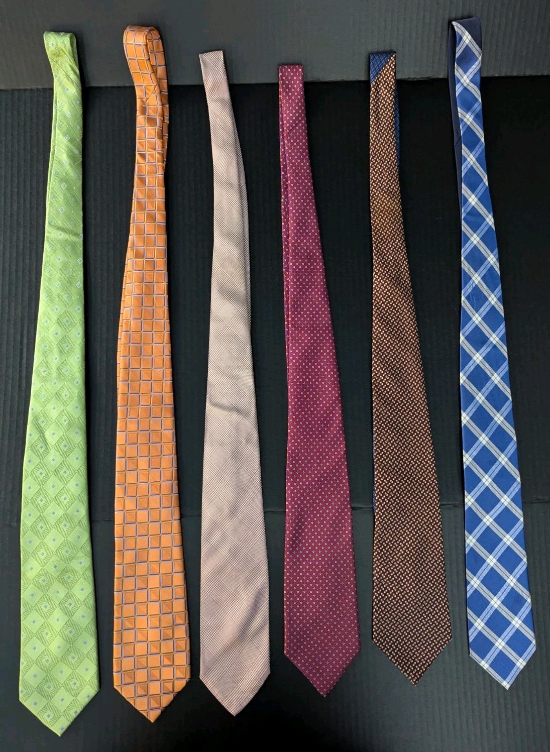 LOT OF 6 Men’s Ties LAUREN RALPH LAUREN MICHAEL KORS TOMMY HILFIGER