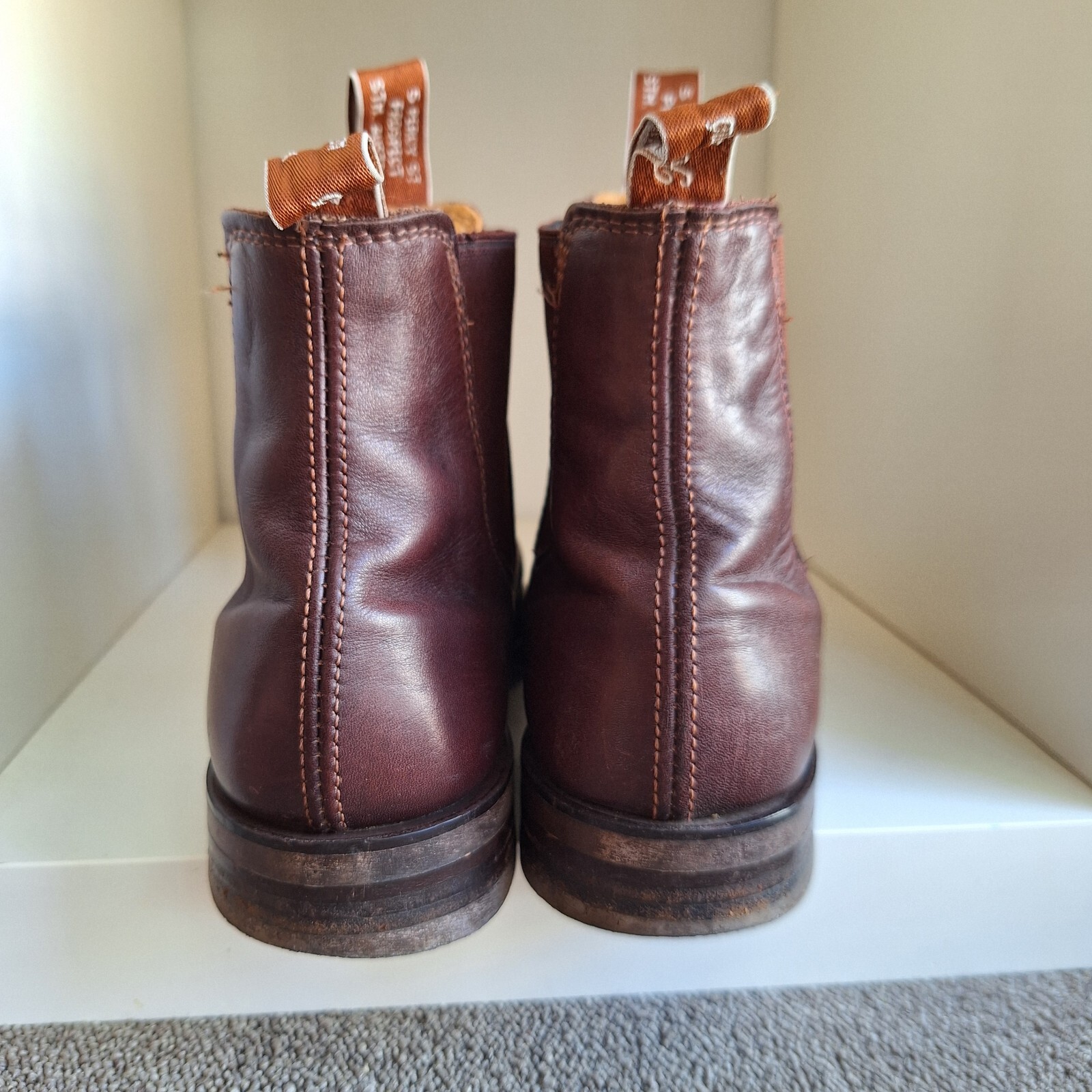 RM williams Leather Comfort Craftsman Chelsea Boots UK 7.5G US 8.5 Ladies 10