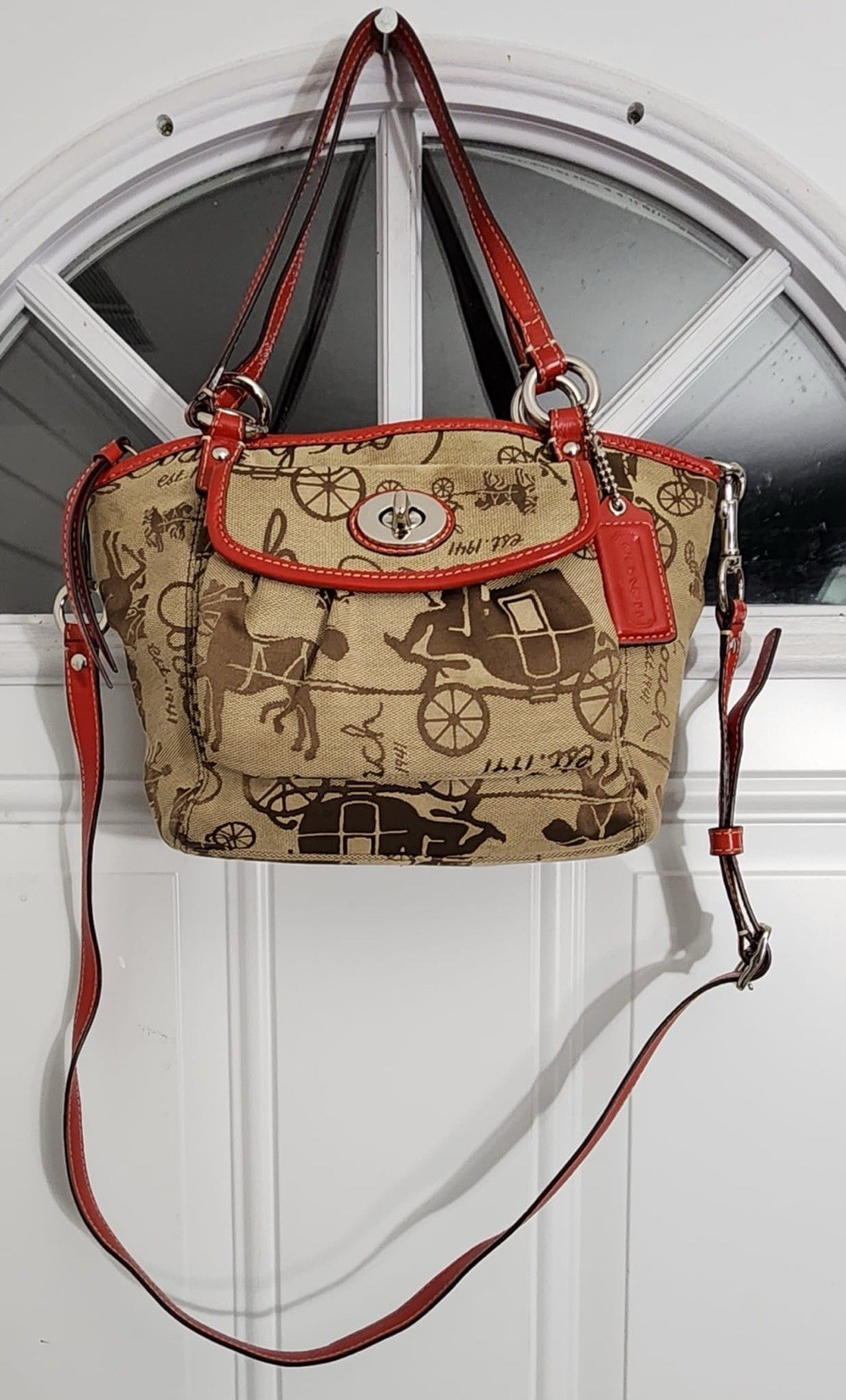 Coach Leah Small Crossbody F14855 Convertible Shoulder Handbag Purse Satchel