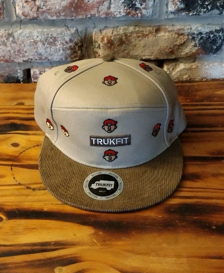 New Never Worn TRUKFIT Lil Wayne Hip Hop Skate Culture 6 Panel Cap Corduroy Brim