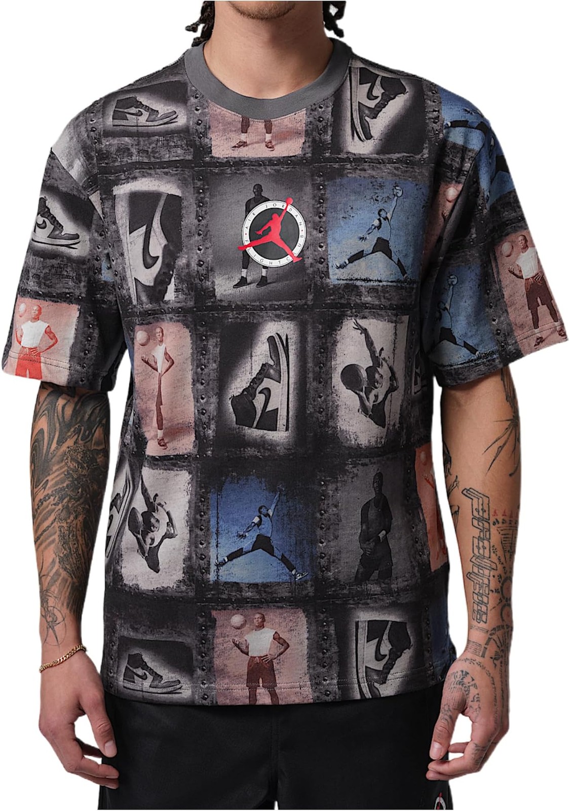 Jordan Flight Club Men’s Printed T-Shirt (Sail) – Sail – M
