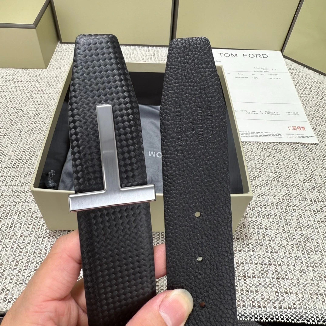 Tom Ford Lychee Pattern Casual/Professional Leather Belt