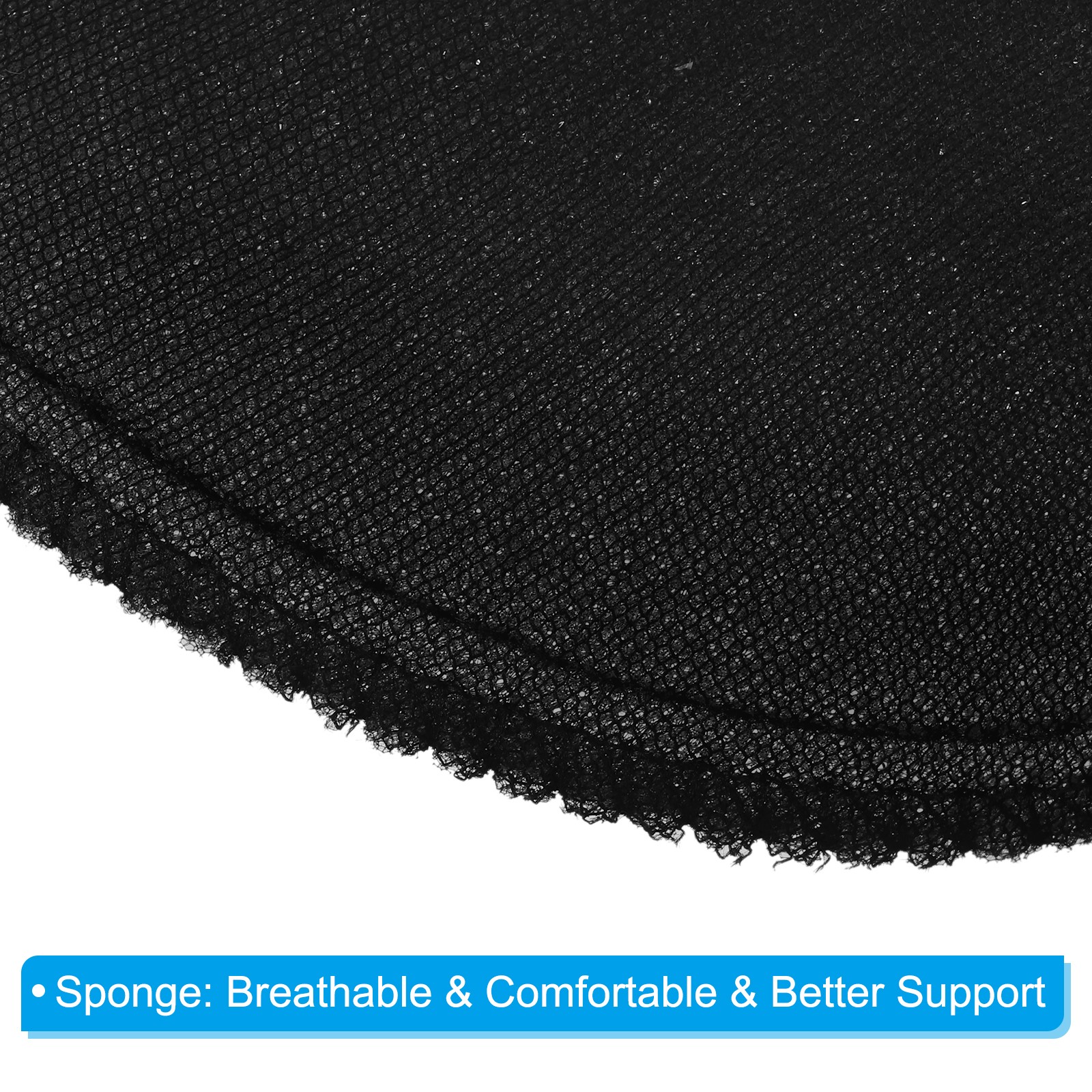 6 Pairs Shoulder Pads, Costume Shoulder Pads Small 1cm Thick for Clothing,Black