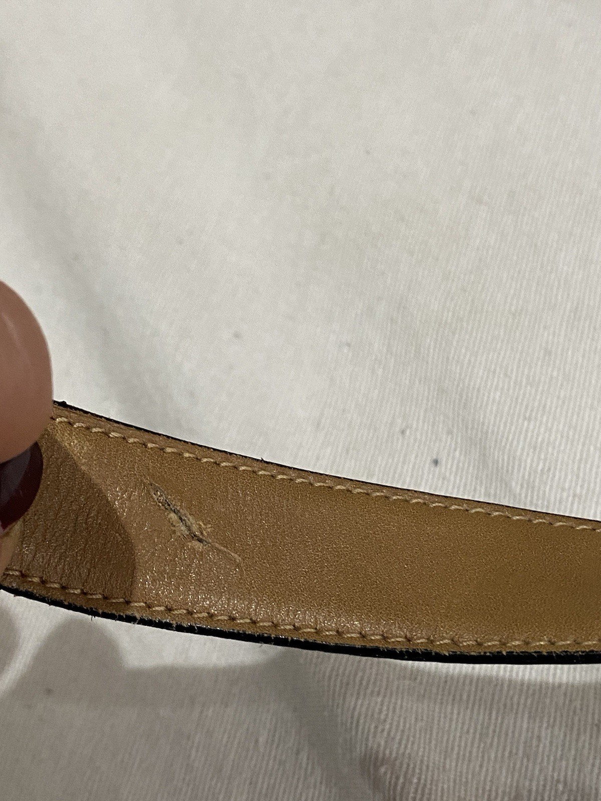 S34# Gucci Vintage Belt 75 Cm Made In Italy Length : 31 Inch Has Sign Of Wear