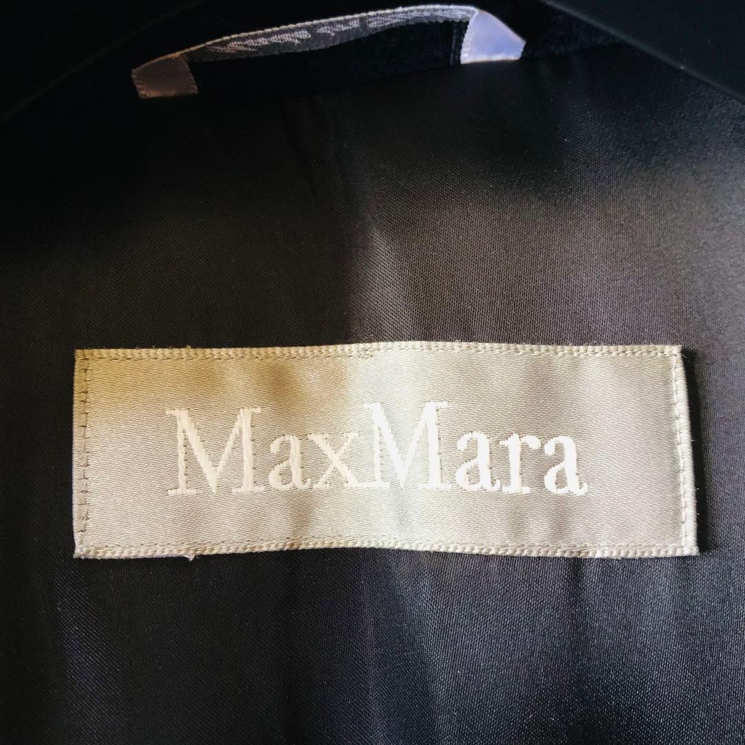 Max Mara belted coat, women’s, wool, navy, size M