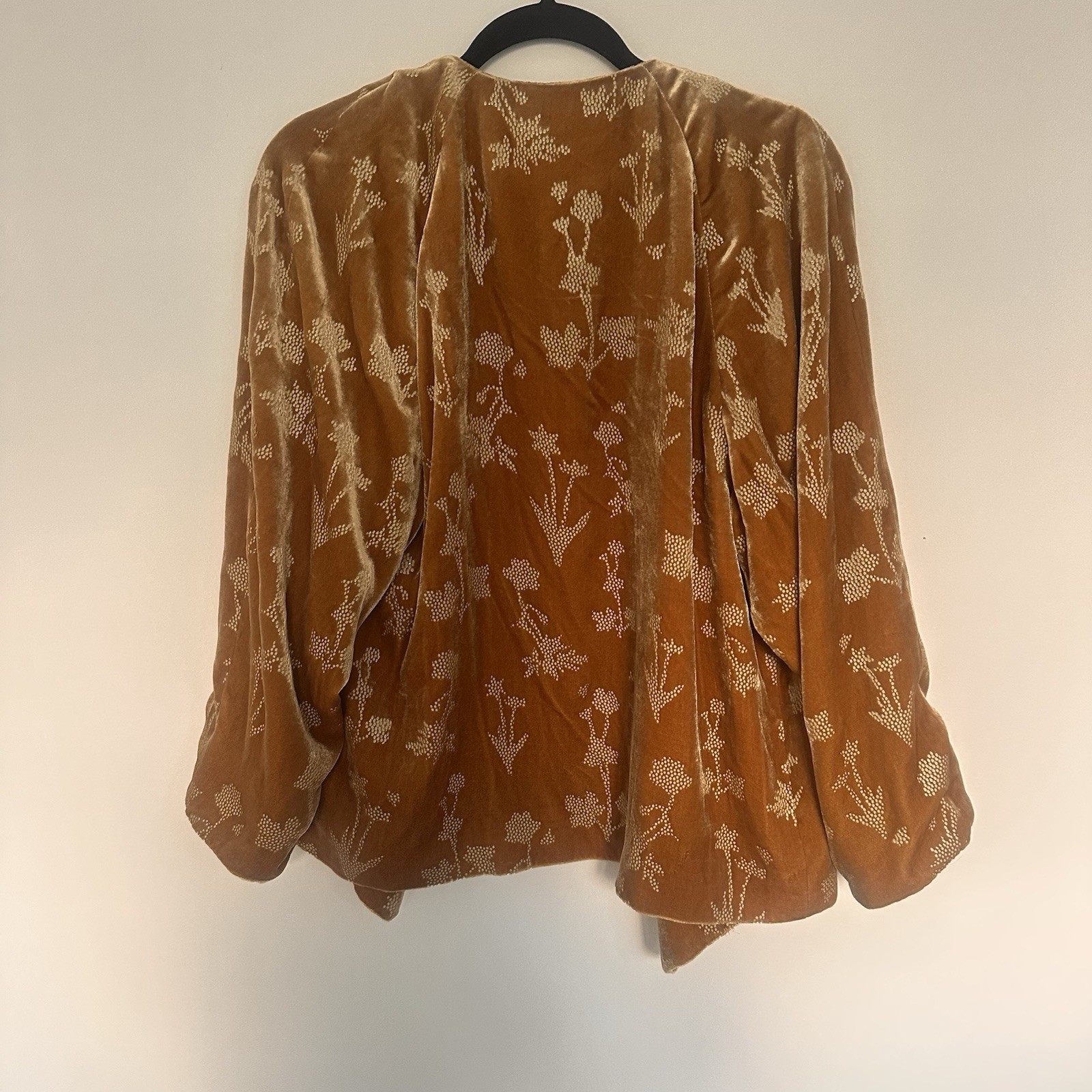 Elizabeth and James “Audrey” Mustard Velvet Velour Women’s Jacket Medium