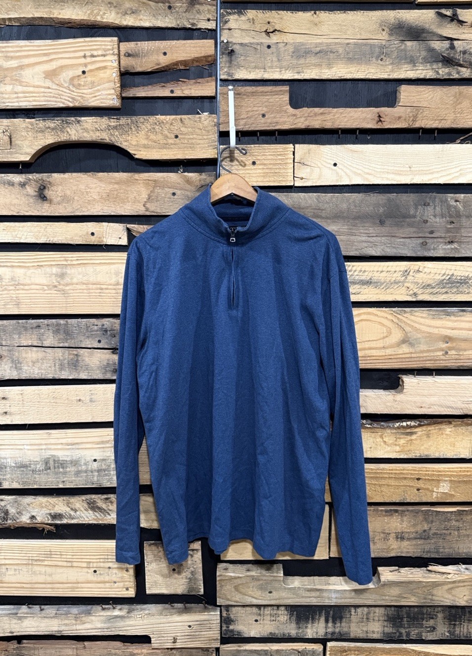 Banana Republic Blue Luxury Touch Performance 1/4 Zip Pullover Sweater – Size XL