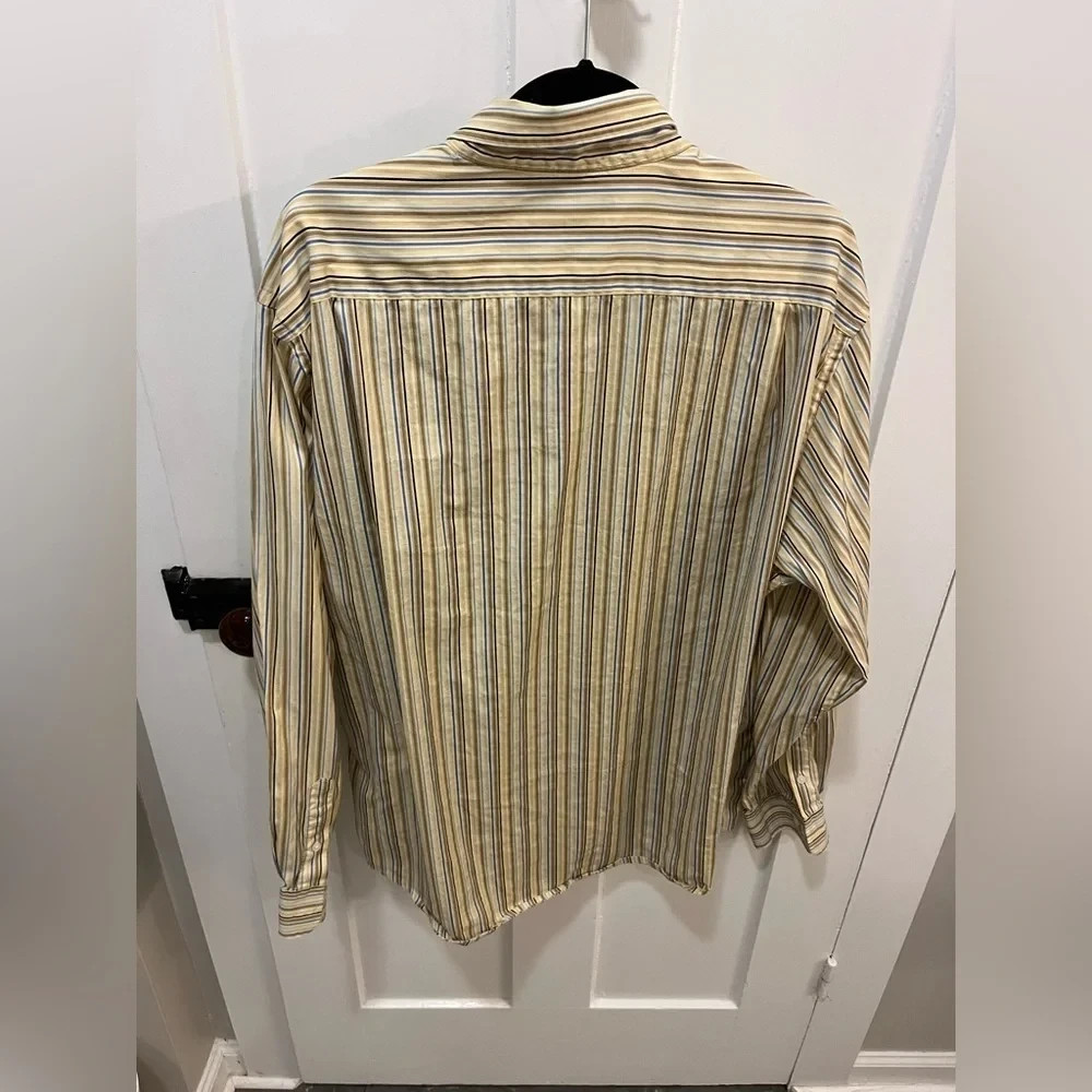 Tasso Ella 100% Cotton Stripe Dress Shirt Size XL